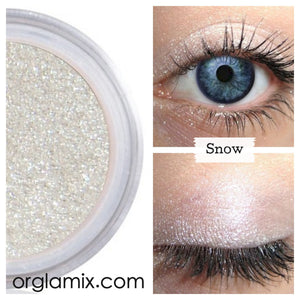Snow Eyeshadow - Cruelty Free Makeup, Best Mineral Makeup, Natural Beauty Products, Orglamix