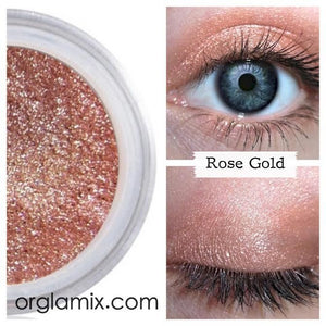Rose Gold Eyeshadow - Cruelty Free Makeup, Best Mineral Makeup, Natural Beauty Products, Orglamix