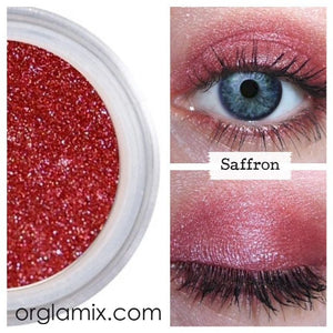 Saffron Eyeshadow - Cruelty Free Makeup, Best Mineral Makeup, Natural Beauty Products, Orglamix