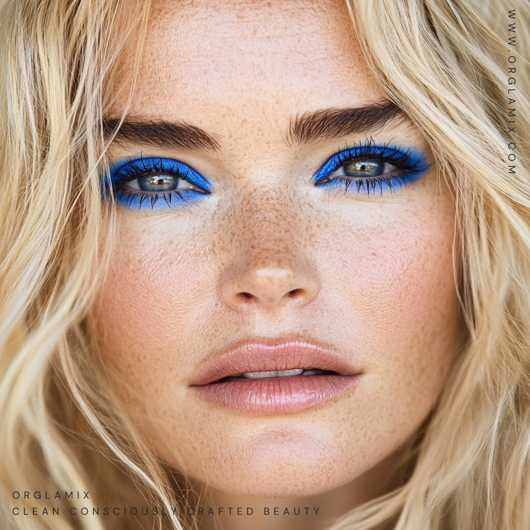 Cobalt Cat Eyes: Electrify Your Look with Bold Blue Liner | Orglamix