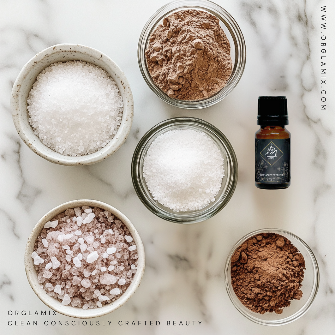 DIY Chocolate Mint Foot Salt Soak for Happy, Healthy Feet | Orglamix