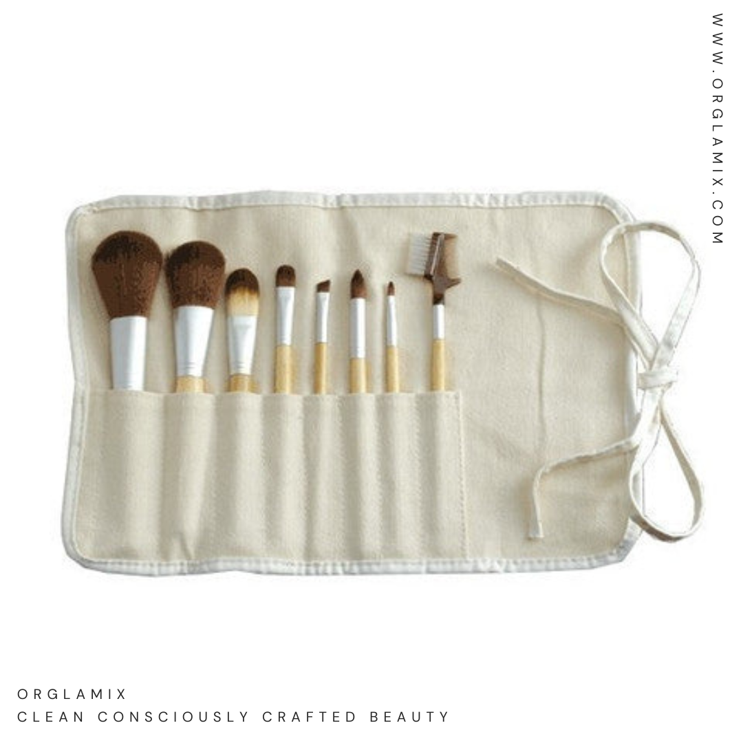 Eco Chic 8-Piece Brush Roll | Orglamix.com