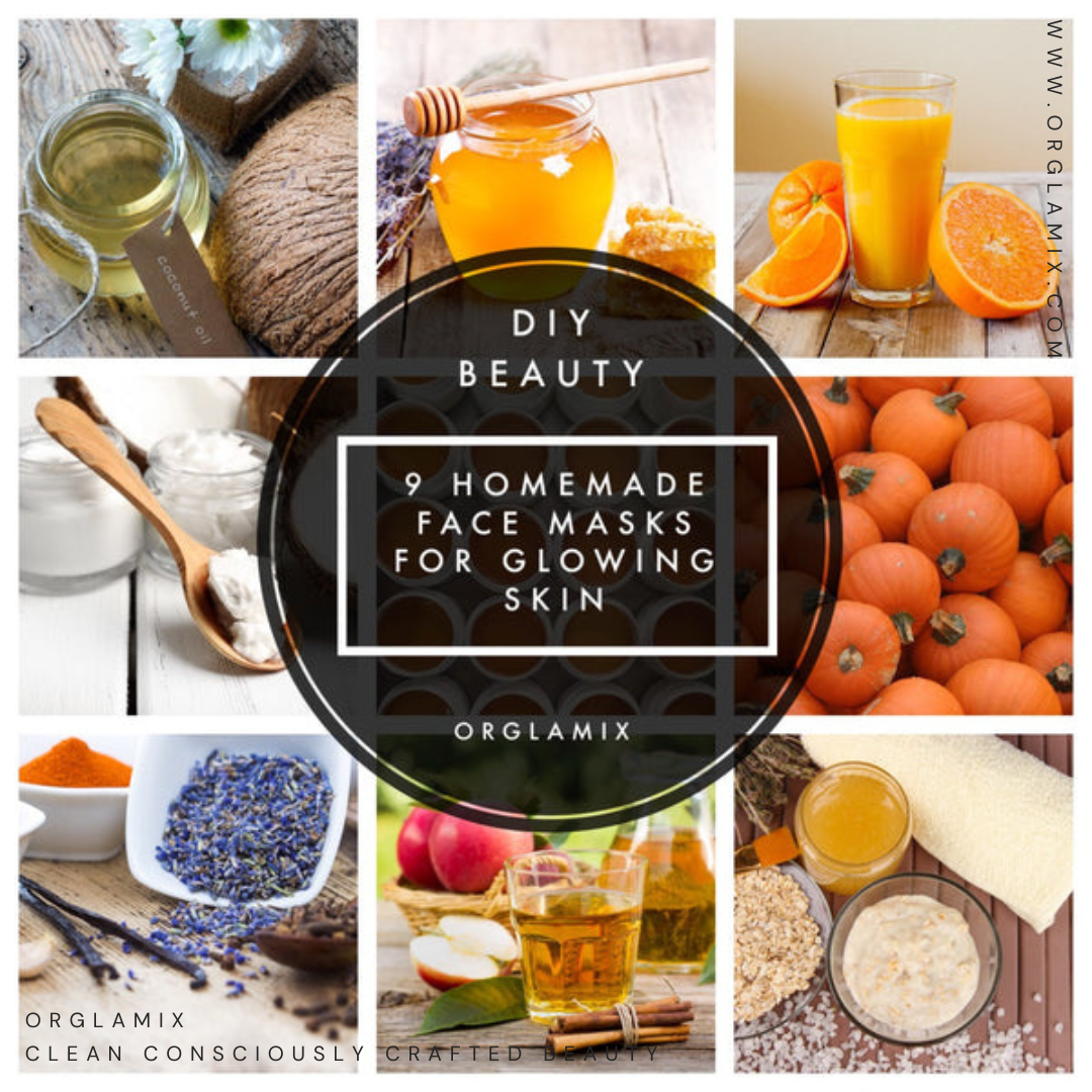 Homemade Face Masks: 9 DIY Recipes For Glowing Skin | Orglamix.com