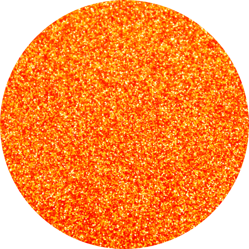 Orange Glitter Makeup