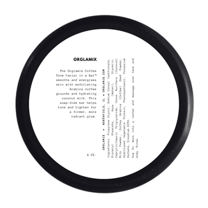 Gentle exfoliating face bar with coffee grounds | Orglamix.com