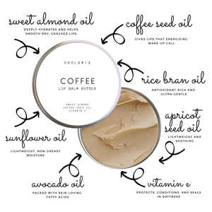 Hydrating Vegan Lip Balm With Coffee Oil | Orglamix.com