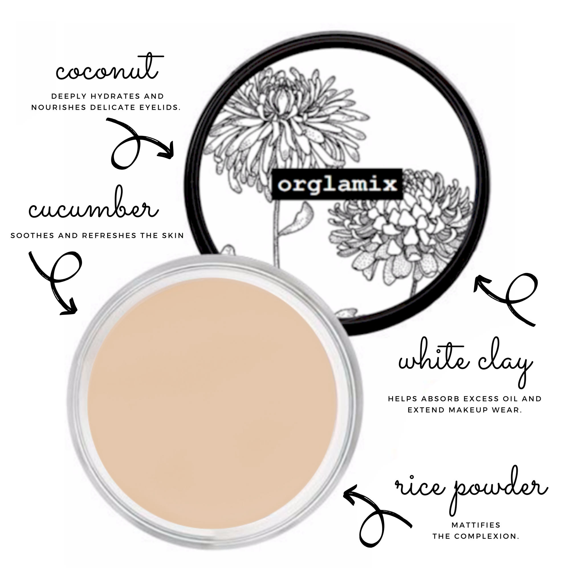 Magnetism Eye Primer | Orglamix 100% All Natural Mineral Makeup