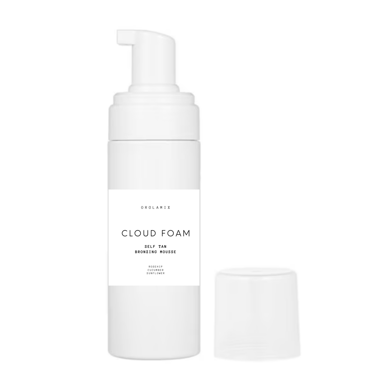 Cloud Foam Ultra-light tanning foam for a flawless bronzed look - Orglamix