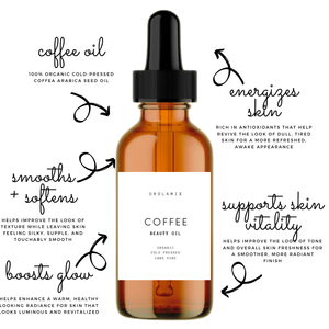 antioxidant rich coffee seed oil for glowing skin