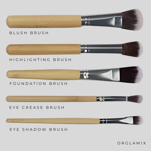 bamboo cosmetic brushes
