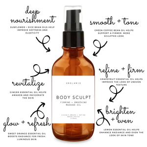 citrus body oil for glowing skin with grapefruit lemon and sweet orange oils
