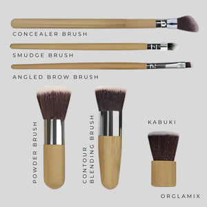 eco friendly makeup brush set