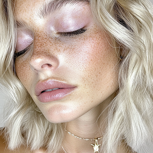 pink iridescent eyeshadow orglamix clean beauty | orglamix