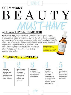 Cruelty Free Hyaluronic Acid Serum