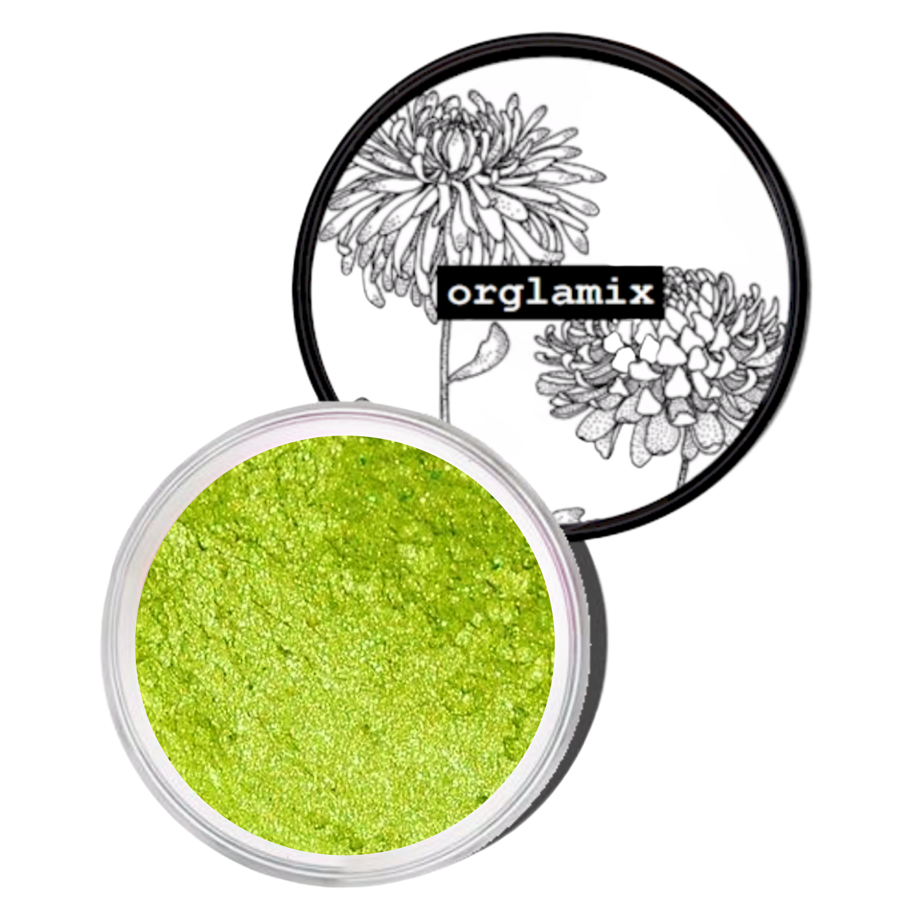 Absinthe Eyeshadow | Bright Green Eye Shadow | Orglamix Natural