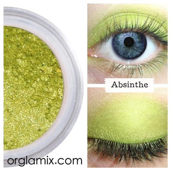 Absinthe Eyeshadow | Bright Green Eye Shadow | Orglamix Natural Makeup ...