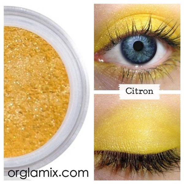 Citron Bright Yellow Mineral Eyeshadow | Orglamix - Orglamix Clean