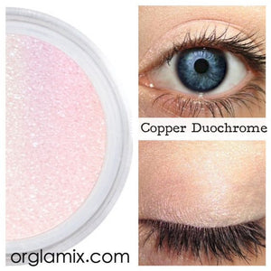 Copper Duochrome Eyeshadow Effects - Cruelty Free Makeup, Best Mineral Makeup, Natural Beauty Products, Orglamix