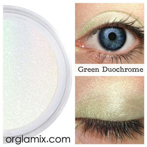 Green Duochrome Eyeshadow Effects - Cruelty Free Makeup, Best Mineral Makeup, Natural Beauty Products, Orglamix