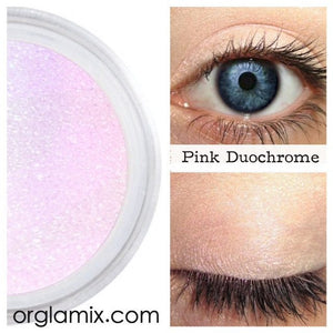 Pink Duochrome Eyeshadow Effects - Cruelty Free Makeup, Best Mineral Makeup, Natural Beauty Products, Orglamix