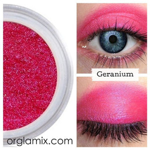 Geranium Eyeshadow - Cruelty Free Makeup, Best Mineral Makeup, Natural Beauty Products, Orglamix