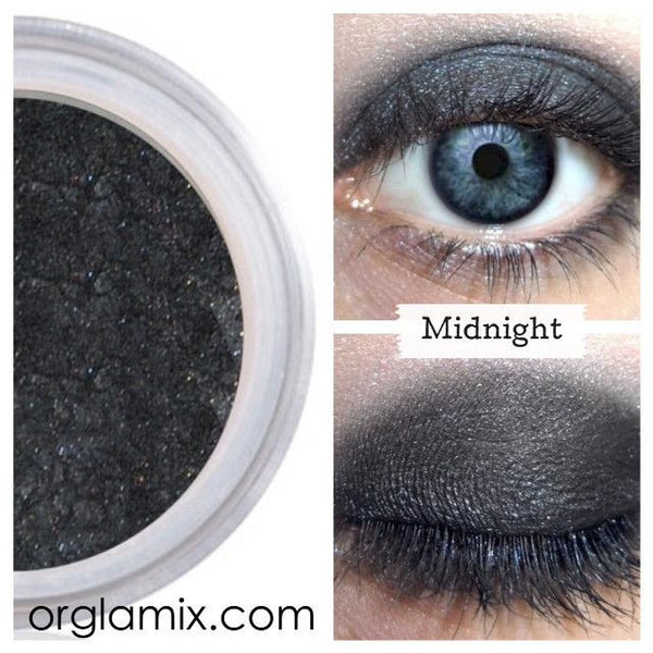| Midnight Orglamix Eyeshadow Crafted Consciously Clean - Orglamix Natural Mineral Cosmetics Skincare Organic + Eyeshadow