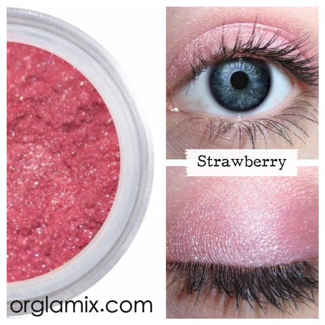 Strawberry Eyeshadow - Cruelty Free Makeup, Best Mineral Makeup, Natural Beauty Products, Orglamix