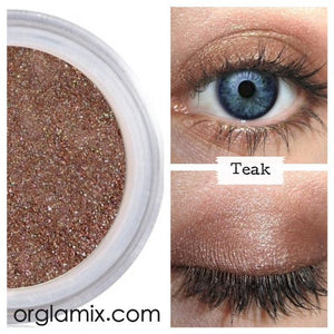 Teak Eyeshadow - Cruelty Free Makeup, Best Mineral Makeup, Natural Beauty Products, Orglamix