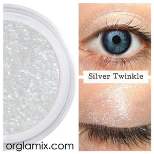 Silver Twinkle Effects Eyeshadow - Cruelty Free Makeup, Best Mineral Makeup, Natural Beauty Products, Orglamix